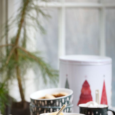 Tô | JYSK Gulltop | gốm | đỏ/xanh lá | DK14xC7cm