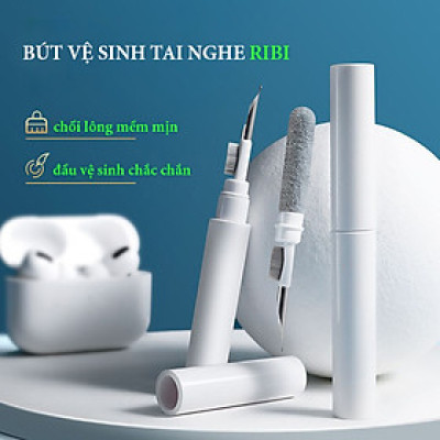 Bút vệ sinh tai nghe, loa, tai nghe bluetooth, tai nghe có dây RIBI - Hàng chính hãng