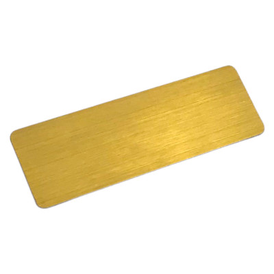 Phôi thẻ tên inox Enter BT048 60x20mm vàng xước K004A (10,50) - Bịch (10)