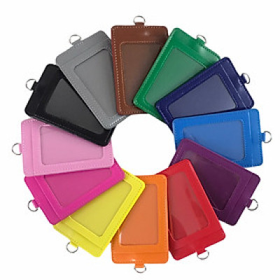 Bảng tên da 5.5x8.5cm 2 ngăn đứng (25)