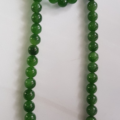 Vòng chuỗi đeo cổ Nữ mới đẹp Đá ngọc jade hay ngọc phật xanh tự nhiên Size 8mm màu xanh ngọc bích bóng sang đẹp hợp mệnh thủy mộc hỏa Quà tặng ý nghĩa cho Mẹ, mình và người thân ý nghĩa ạ