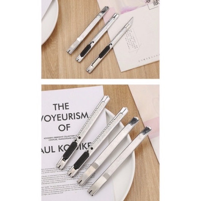 Combo 20 dao rọc giấy kim loại - Dao rọc giấy, dao cắt giấy 30 độ chống gỉ và chịu lực cao 