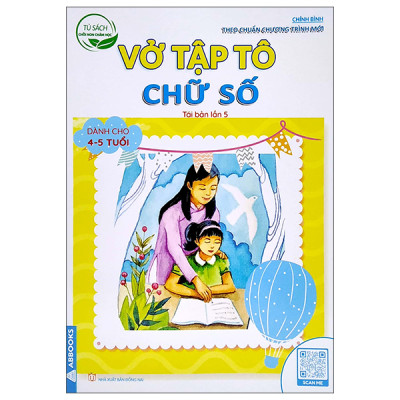 Sách - Tủ sách chồi non chăm học - Vở ô ly tập tô chữ - Bộ 6 Cuốn
