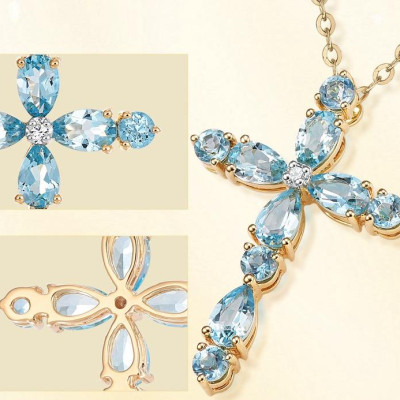 Dây chuyền thánh giá sang trọng cho nữ đi dự tiệc