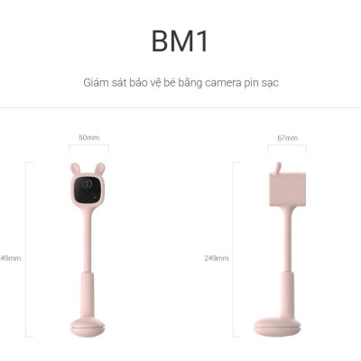 Camera IP Wifi EZVIZ CS-BM1 (Bear & Rabbit) 2MP Giám Sát Bé dùng PIN sạc 2.000mAh - Hàng Chính Hãng