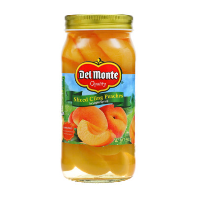 Đào Cắt Lát Ngâm Đường Del Monte 680g - Thương Hiệu Mỹ, SX China | Del Monte Sliced Cling Peaches in Light Syrup 680g