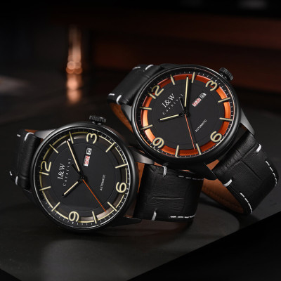 Đồng Hồ Nam I&W CARNIVAL 578G1 Chính Hãng Full Box Chống Nước Kính Chống Xước Dây Da Cao Cấp BH 24T (Máy Cơ Tự Động)