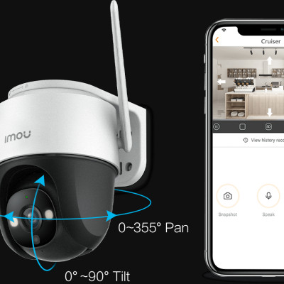 Camera IP wifi ngoài trời IMOU Cruiser SE 2MP/4MP - Hàng Chính Hãng