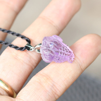 Mặt Thiền Thừ Thạch Anh Tím Ngọc Quý Gemstones GA138