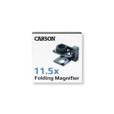 Kính lúp mini soi vải có thước đo Carson 11.5x (có đèn) LT-10 - Hàng chính hãng