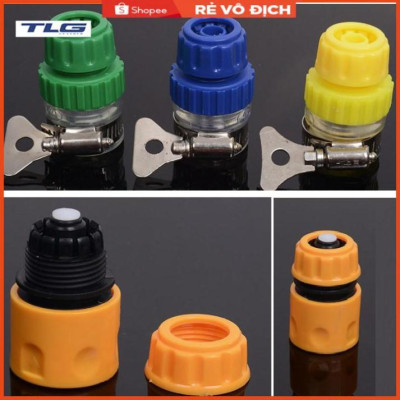 Bộ dây và vòi xịt rửa xe tưới cây tăng áp,vòi xịt rửa,vòi tưới cây 810-2498-1 (dây trắng- cút nối xanh)
