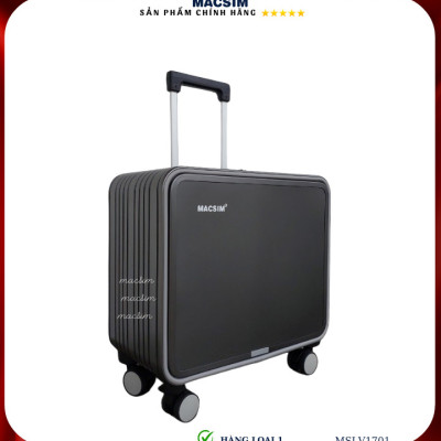 Vali hợp kim nhôm cao cấp Macsim MSLV1701 cỡ 16 inches màu đen, ghi xám hàng loại 1