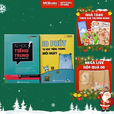 Sách - 10 Phút Tự Học Tiếng Trung Mỗi Ngày + Tự Học Tiếng Trung Dành Cho Người Việt - MCBooks