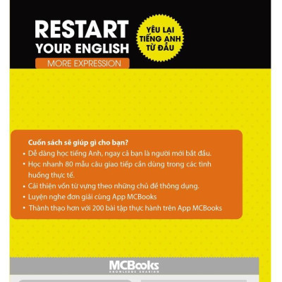 Sách - Restart Your English - More Expression - Yêu Lại Tiếng Anh Từ Đầu - MCBooks