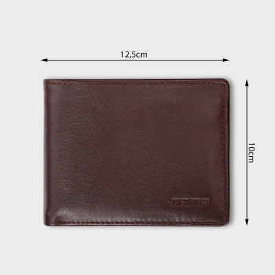 Ví nam da bò Trita ( Thời trang nam dáng ngang - Ví da RVN002 )