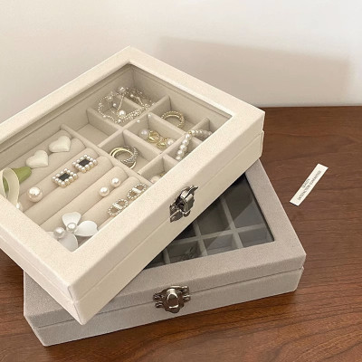 Đồ Đựng Trang Sức - Hộp Đựng Trang Sức Có Khóa  Bằng Nhung Cao Cấp  , Chống  Bụi , Chống Oxy Hóa – Sang Trọng , Hiện Đại  Và  Tinh Tế