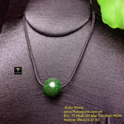 Trái châu Nephrite đeo cổ xinh yêu