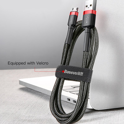 Cáp Sạc Nhanh Micro USB Cho Smartphone Android 2.4A Baseus Cafule - Hàng chính Hãng