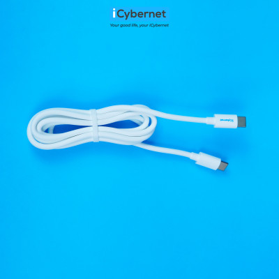 Cáp sạc siêu nhanh PD 100W iCybernet IC-1004 C to C chiều dài 1,2m - Hàng chính hãng