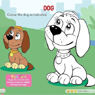 Art and Craft Activity Book A for 3-4 Year old kids with free craft material