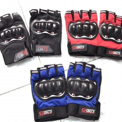 Găng tay/bao tay hở ngón đi phượt, tập Gym có gù bảo hộ