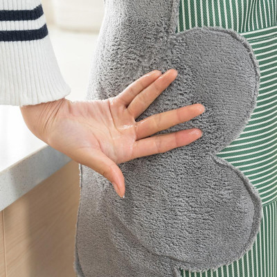 Tạp Dề Chống Thấm Có Túi Để Điện Thoại Và Chỗ Lau Tay Tiện Lợi - Giao màu ngẫu nhiên