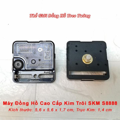 Máy Đồng Hồ KIM TRÔI SKM S8888 NHẬT – Tặng Pin AA Và Bộ KIM HOA VĂN - BH 1 Năm