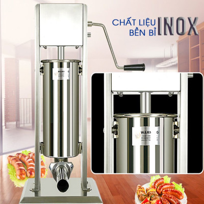 Máy Đùn Xúc Xích Quay Tay ABG SF-7L Đa Năng , Nhồi Xúc Xích , Đùn Lạp Xưởng ,Tiết Kiệm Thời Gian, Công Nghệ Hiện Đại, Ứng Dụng Trong Lĩnh Vực Dân Dụng– Hàng Chính Hãng.