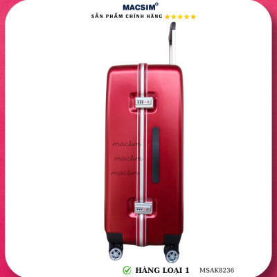 Vali cao cấp Macsim Aksen hàng loại 1 MSAK8236 cỡ 28 inch màu đỏ