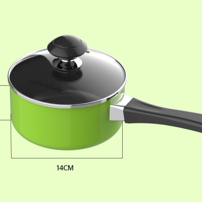 [Hàng Chính Hãng] Nồi Quấy Bột Chống Dính Sunhouse SHG-MP14 Màu Xanh - Kích thước 14 cm, Không dùng được cho bếp từ, truyền nhiệt nhanh, giữ nhiệt tốt