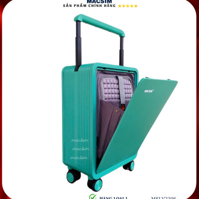 Vali cao cấp Macsim SMLV2306 cỡ 20 inch màu xanh (green)- Hàng loại 1