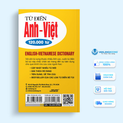 Từ Điển Anh Việt 120.000 Từ - Vanlangbooks