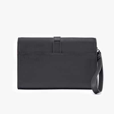 Clutch Cầm Tay Nam Da Bò Taiga HT10 Màu Đen