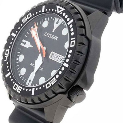 Đồng Hồ Nam Citizen Dây Cao Su NH8385-11E - Mặt Đen