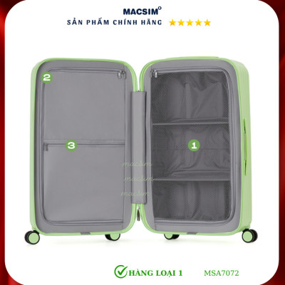 Vali cao cấp Macsim Aji MSA7072 màu xam- Hàng loại 1