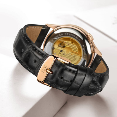 Đồng Hồ Nam I&W Carnival 525G2 Chính Hãng Full Box Chống Nước Kính Chống Xước Dây Da Cao Cấp BH 24T (Máy Cơ Tự Động)