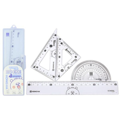 Bộ Thước Eke 4 Món - Chiikawa - Hồng Hà 3600