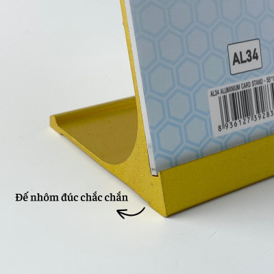 Bảng thông tin để bàn nhôm Enter AL34 55x100mm, Khung thông tin sản phẩm, Khung bảng giá, Kệ trưng bày để bàn