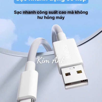 Dây sạc siêu nhanh LI-TOP LX78 120W, chân Type C, dây mịn mập, lõi 260 sợ đồng, được dùng thử 30 ngày, Kim Ánh bảo hành hàng chính hãng 12 tháng