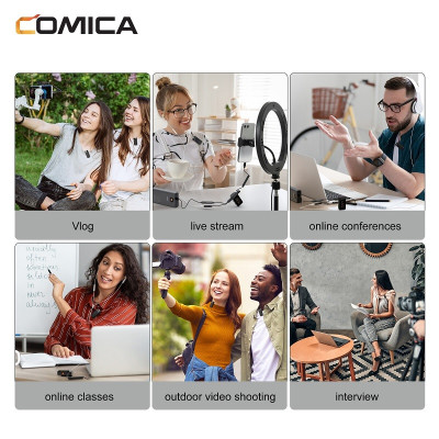 Micro Cài Áo Không Dây 2.4G Comica Vimo C1/C2/C3 Cho Điện Thoại & Máy Ảnh, Máy Quay - Hàng Chính Hãng