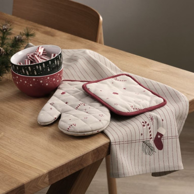 Tô | JYSK Gulltop | gốm | đỏ/xanh lá | DK14xC7cm