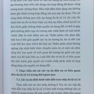 Bình luận các án lệ tranh chấp về đất đai – Góc nhìn từ thực tiễn xét xử của Thẩm phán (tập 1 và 2)