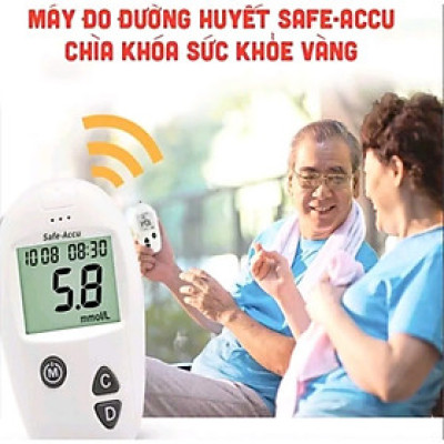Máy Đo Đường Huyết, Máy Đo Lượng Đường Trong Máu Tại Nhà tặng que đo và kim thử máu hàng cao cấp