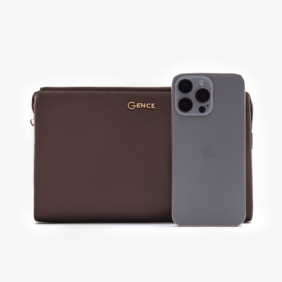 Ví Cầm Tay Nam Chính Hãng GENCE RB12 Da Bò Khóa Vân Tay Khóa Số Cao Cấp Màu Đen