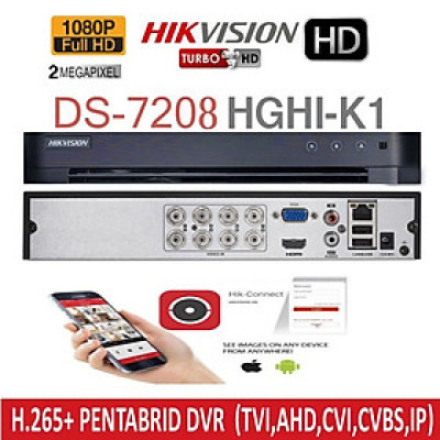 Trọn bộ 8 camera Hikvision và đầu ghi chính hãng 