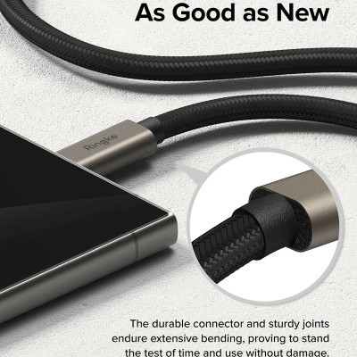 Cáp sạc nhanh 240W cho điện thoại/laptop/tablet RINGKE USB-3.2 Gen 2X2 USB-C Cable - Hàng Chính Hãng