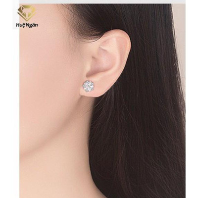 Bông tai bạc Ý 925 Huệ Ngân - Hoa Đẹp RYE141090
