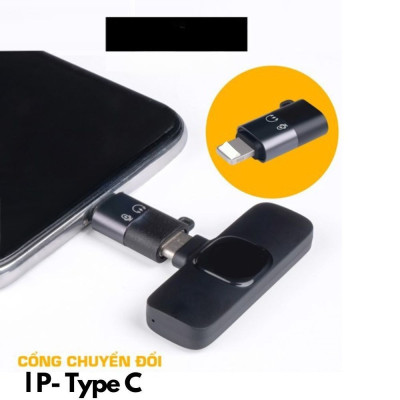 Đầu chuyển đổi Cho Micro Thu Âm Không Dây từ Type C sang Lightningg (i.phone) type c sang ios Jack Dây KHÔNG DÙNG CHO TAI NGHE - Hàng Nhập Khẩu