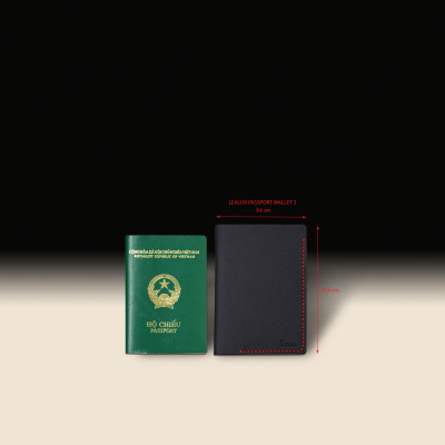 Ví Đựng Hộ Chiếu Da Epsom Handmade Lealux Passport Wallet