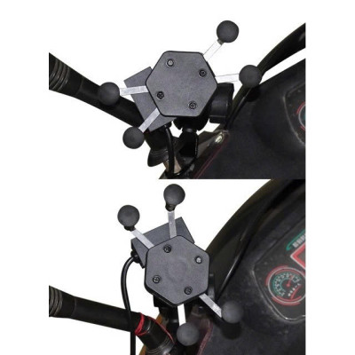 Gia Đỡ Điện Thoại Xe Mái Kèm Cổng USB Loại Xịn– Cố Định Siêu Chắc, Không Rung Lắc , đồng hồ treo tường